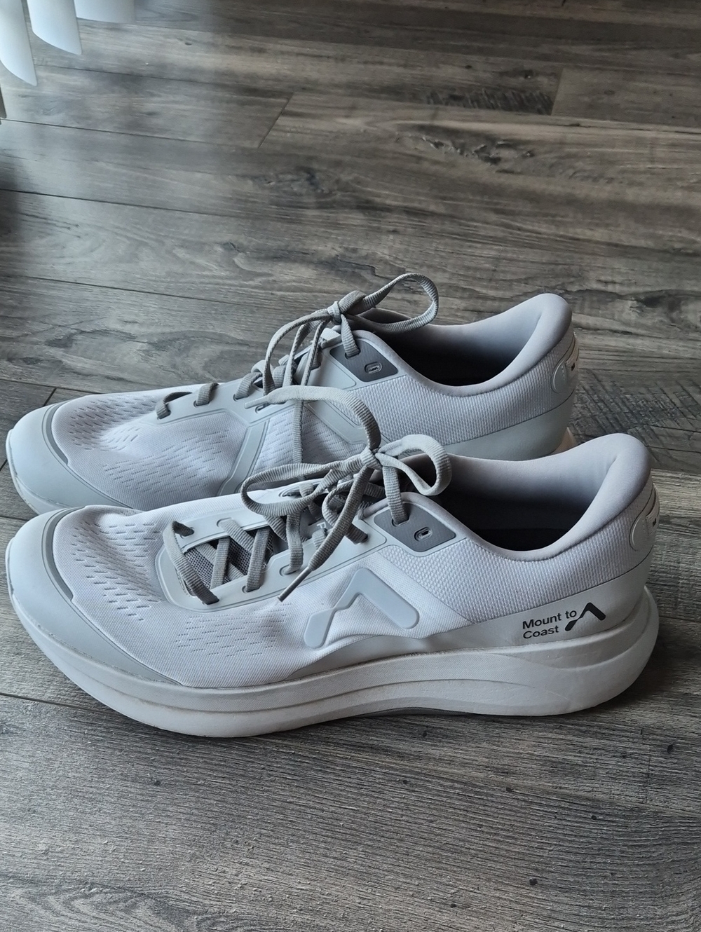 Mount to Coast P1 Road Running Shoes GOFLOW White Light Gray Men's 12.5 D